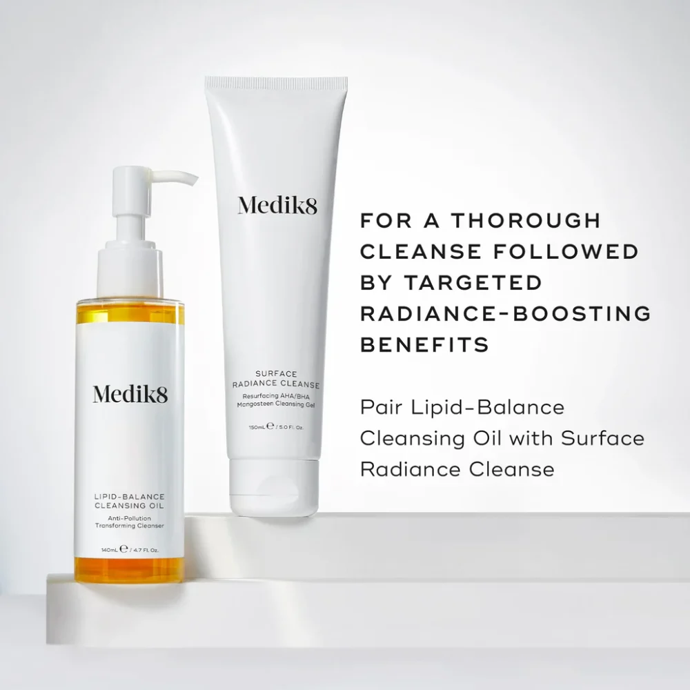 Medik8 Lipid-Balance Cleansing Oil For a Thorough Cleanse Followed By Targeted Radiance Boostin Benefits