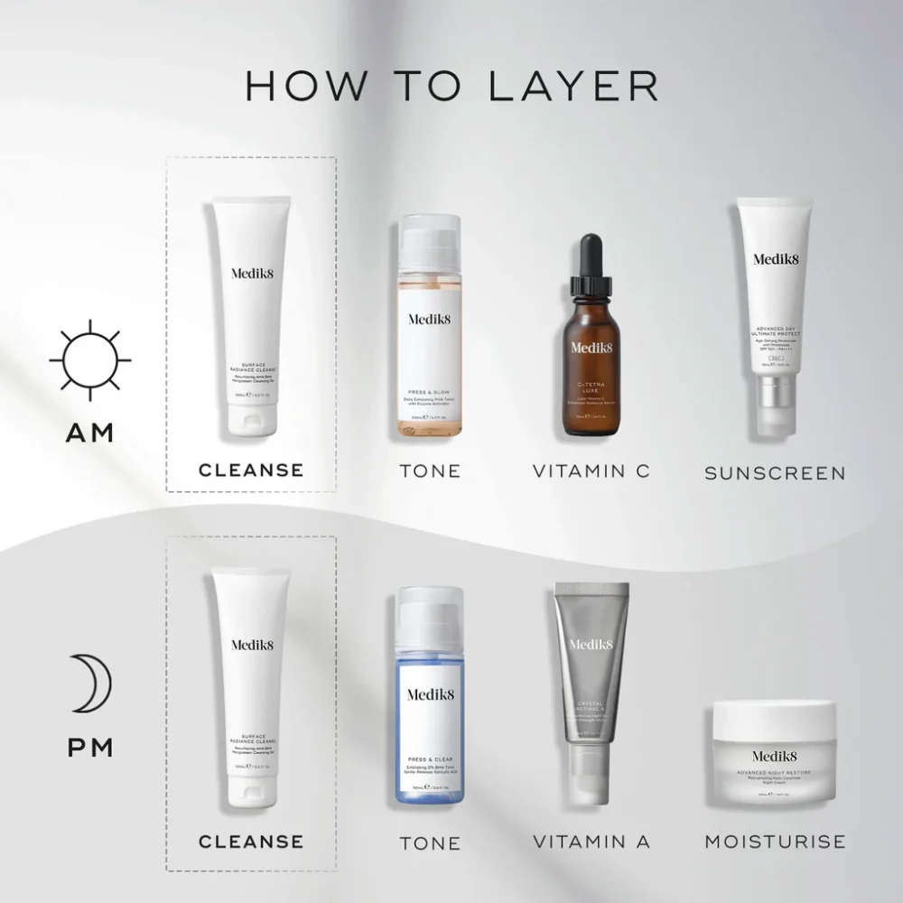 Medik8 Surface Radiance Cleanse - How To Layer