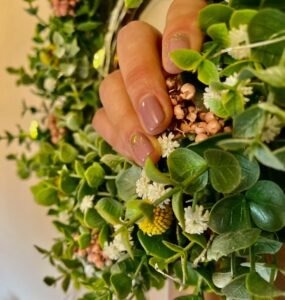 Natural pink and gold sparkle nail design for bridal trial – Framlingham by Love Pure Beauty